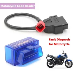 Uniwersalny OBD2 16PIN ELM327 z OBD 6 PIN dla Honda/Yamaha 6pin itp. Country IV Motocykl Samochodowy detektor kontroli kodów usterek ECU