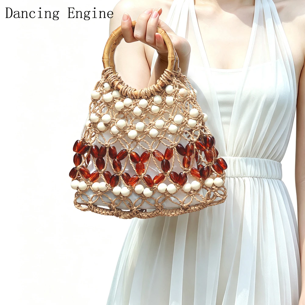 Women'S Bags Holiday - Tas tangan wanita dengan hiasan manik-manik