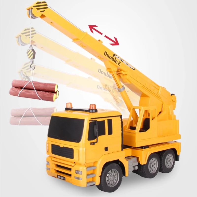 Camión doble águila 1/20, coche de Control remoto, grúa Rc, modelo de vehículo de ingeniería, grúa eléctrica, coche de juguete, regalo para niños y hombres