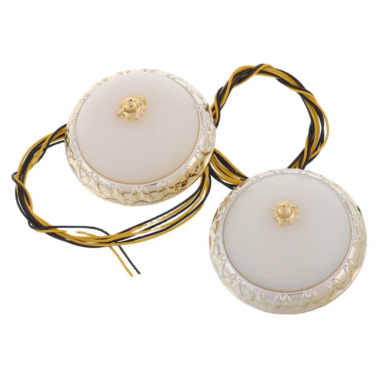 

2Pcs Miniature Round Ceiling Lights for Dollhouse Bedroom Living Room Decor DIY Mini Lighting Fixtures Dollhouse Mini Lights
