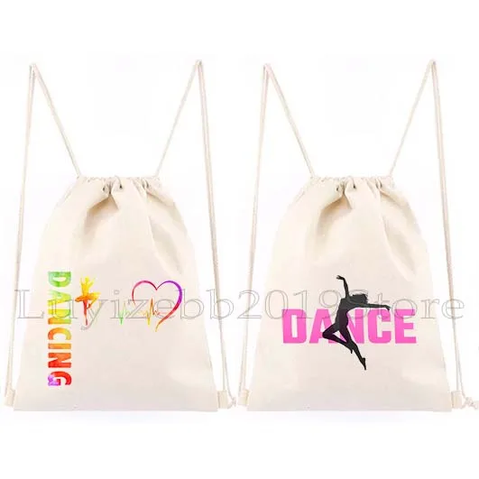 

Ballerina Girl Silhouette Hearts Love Dance Ballet Dancer Gymnastics Drawstring Bag Soccer Backpack Gym Sackpack Gift String Bag