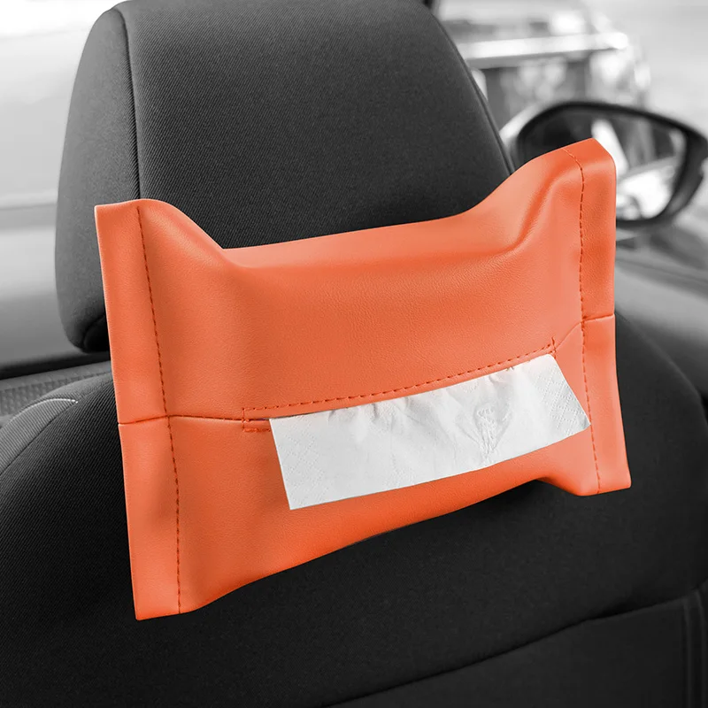 For Volkswagen VW Jetta Bora A4 Golf MK4 Beetle 9C 1997~2010 Car Seat Back Sun Visor Tissue Holder Cover Storage Bag Accessories