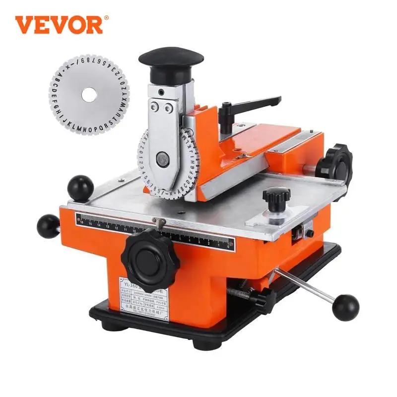 VEVOR Semi-Automatic Metal Stamping Printer Sheet Embosser Metal Embosser Label Marking Machine for Copper Aluminum Plastic Iron