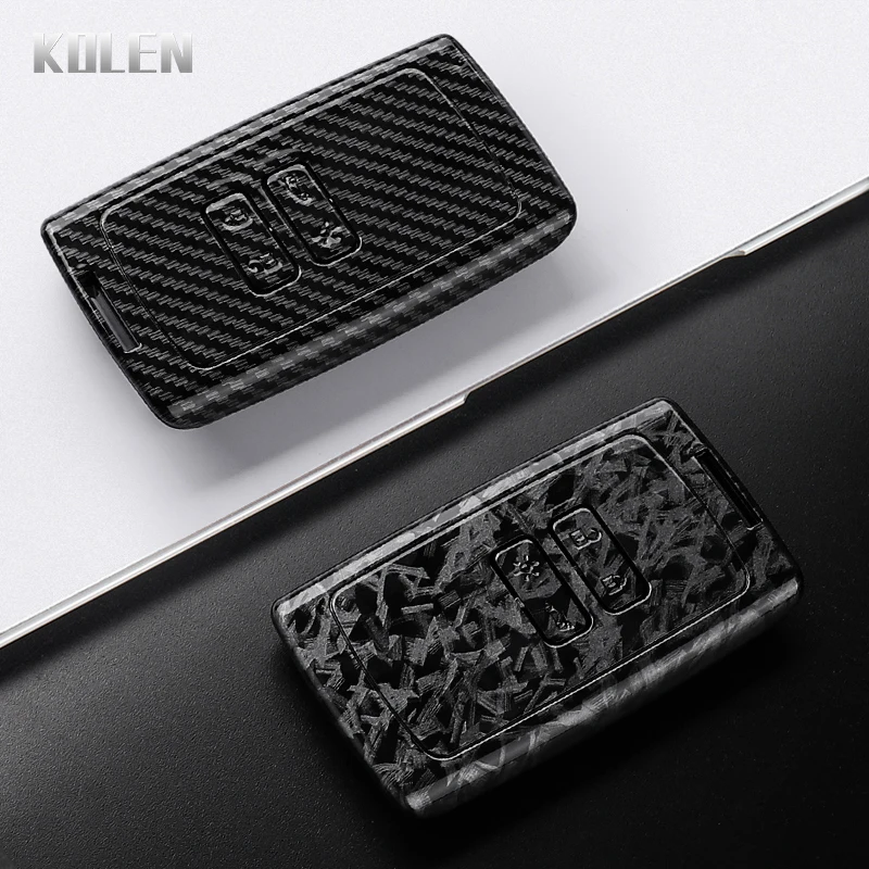 ABS Carbon Faser Auto Schlüssel Fall Abdeckung Für Renault Koleos Captur Megane Clio Scenic Talisman Arkana Für Dacia Sandero Geschützt Fob