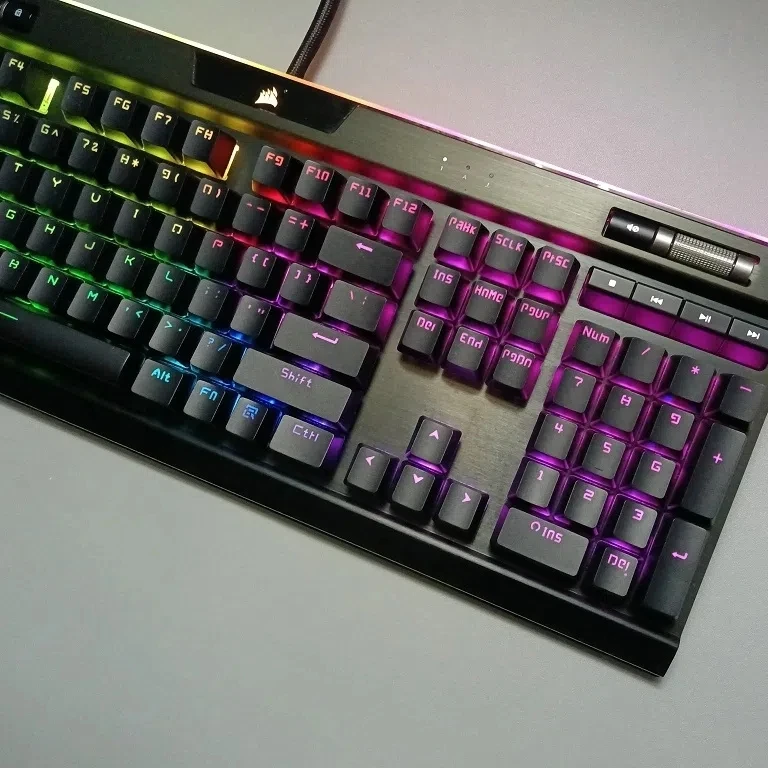 1ชุด Corsair Keycaps สำหรับ CORSAIR คีย์บอร์ด K70 LUX STRAFE K65 RGB K63ไร้สาย/แบบมีสายรุ่น Key Cap