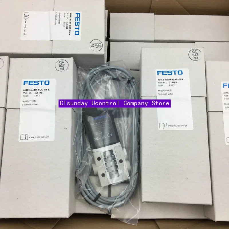 

New original FESTO solenoid valve MHE2-MS1H-3/2G-QS-4-K 196137 MHE2-MS1H-3/2G-QS-4 196135