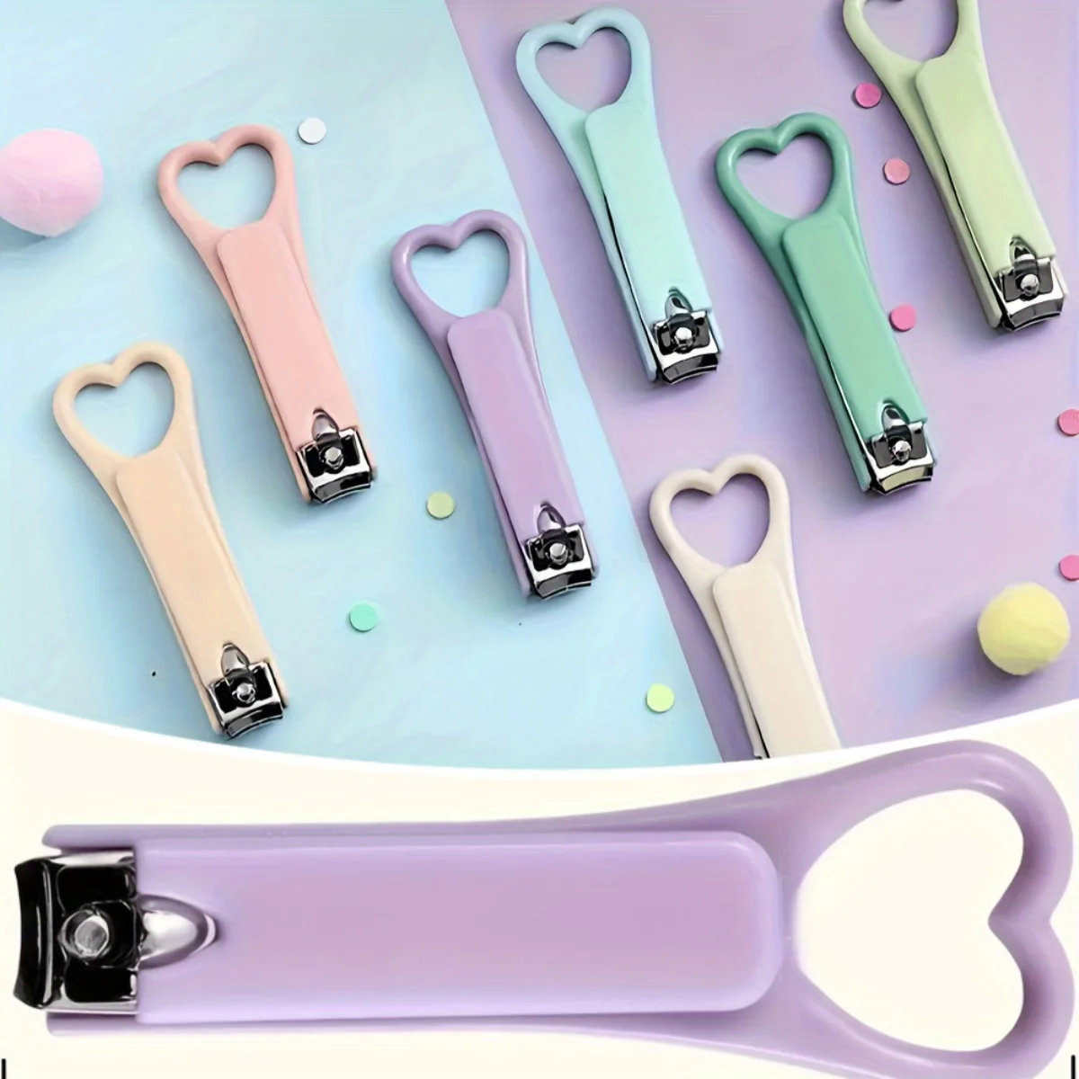 

Портативные кусачки для ногтей серии Rainbow для женщин и мужчин — нержавеющая сталь, брызгозащищенный дизайн, прямая челюсть, классический стиль, компактный