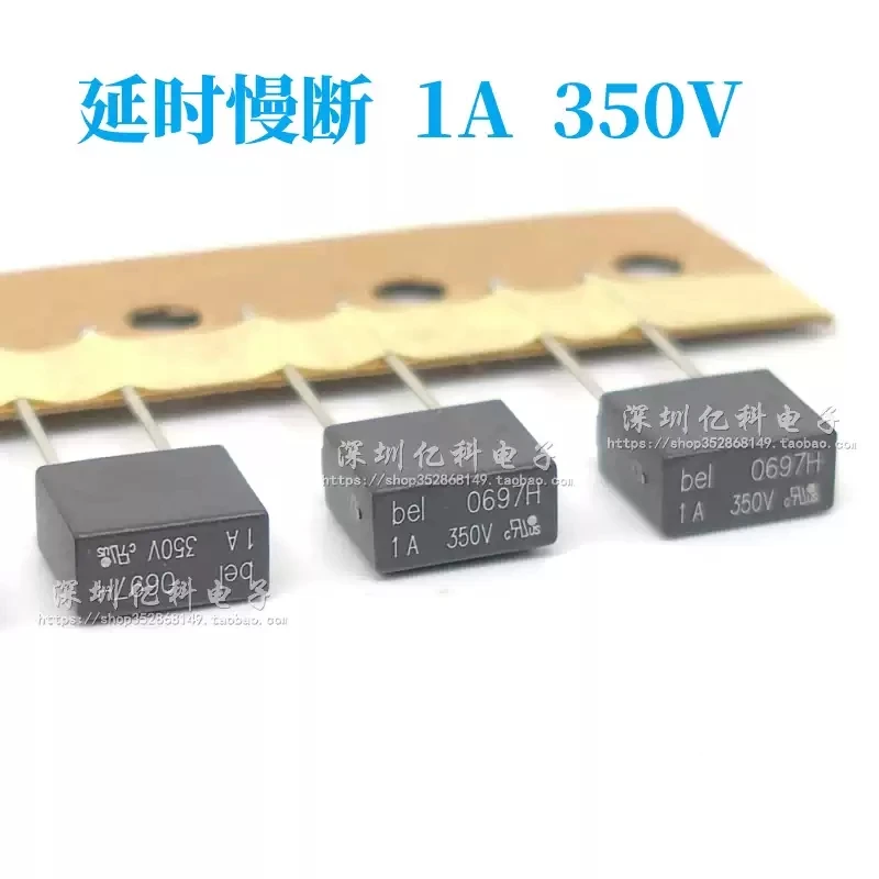 T1A 350V American bel square fuse fuse fuse tube 0697H1000-02 delayed slow break TE-5