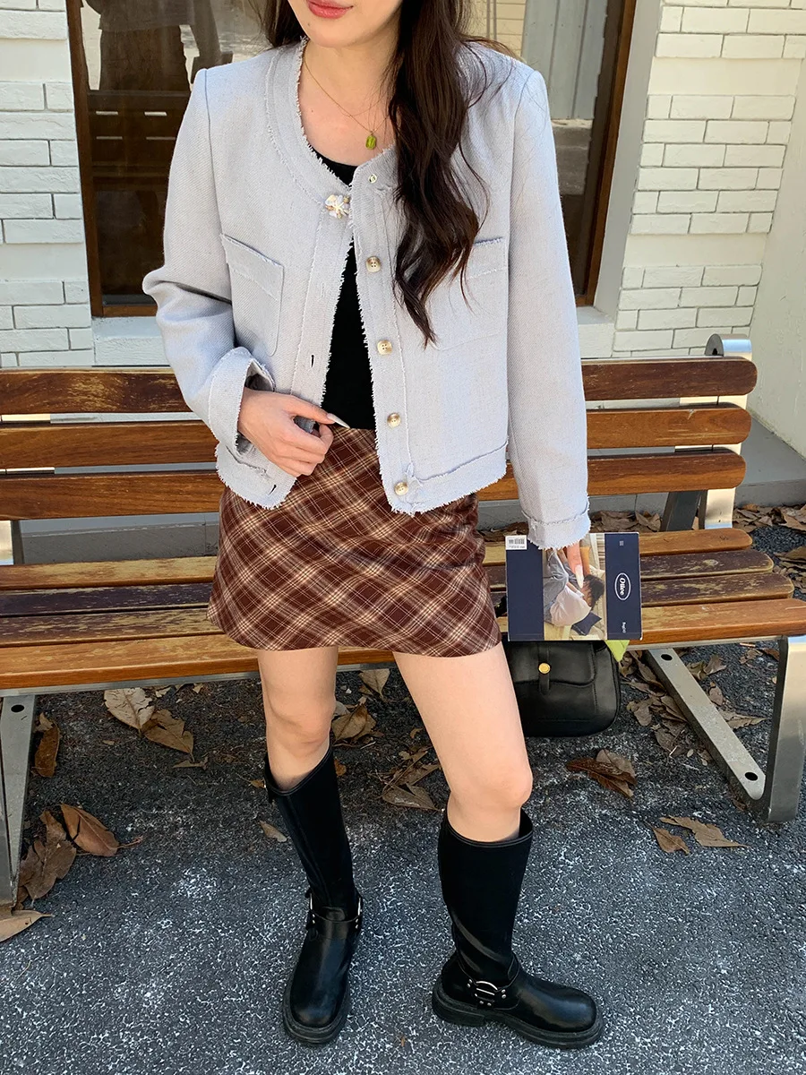 

Women's Casual Fringed Slim O-Neck Long Sleeve Coat New Autumn Fashion