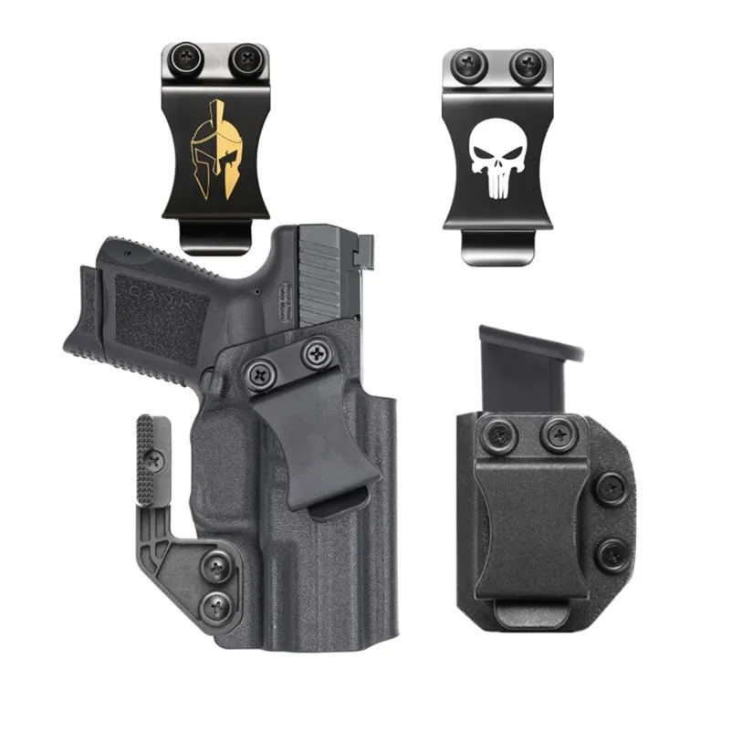 kydex Internal Concealed Carry IWB Holster For Canik TP9 Elite Sc Sub Compact 9mm Mag Magazine Holder Metal Belt Clip Flap Claw