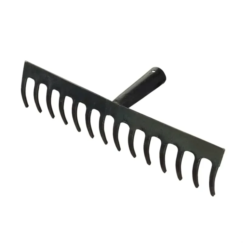 Farming Rake Stainless Steel Rake 14-Tooth Hay Deciduous Pine Soil Rake Garden Gardening Tools Agricultural Farm Tools