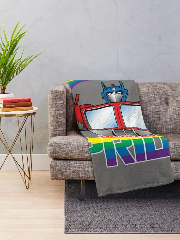 Optimus Pride Throw Blanket Soft Plaid Personalized Gift blankets ands Softest Blankets