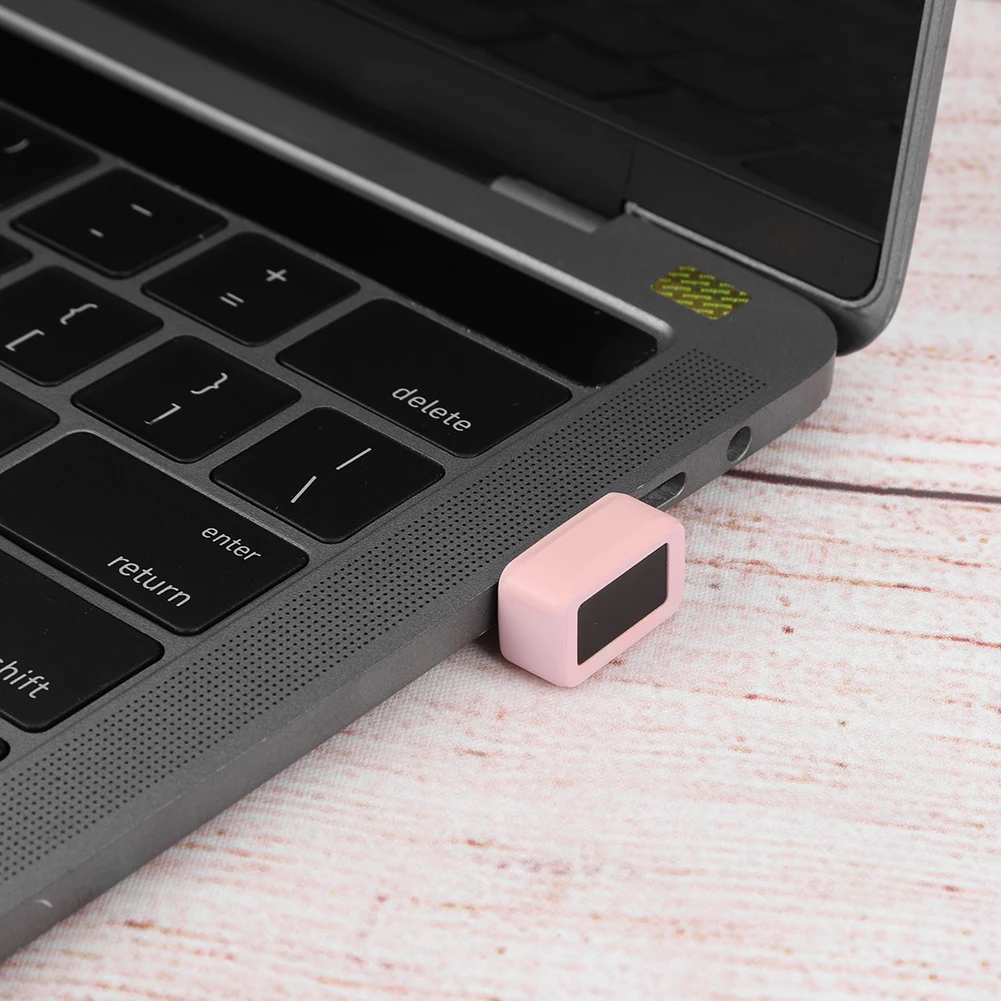 USB Fingerprint Key Reader Biometric Fingerprint Scanner 360° Touch Windows Hello FIDO U2F Mini Fingerprint Reader for Laptop