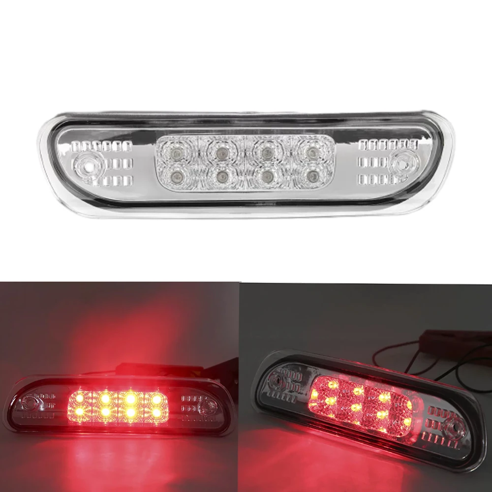 

FOR 1999-2004 Jeep GRAND CHEROKEE WJ LED THIRD 3RD TAIL BRAKE LIGHT STOP LAMP CHROME Car Accessories