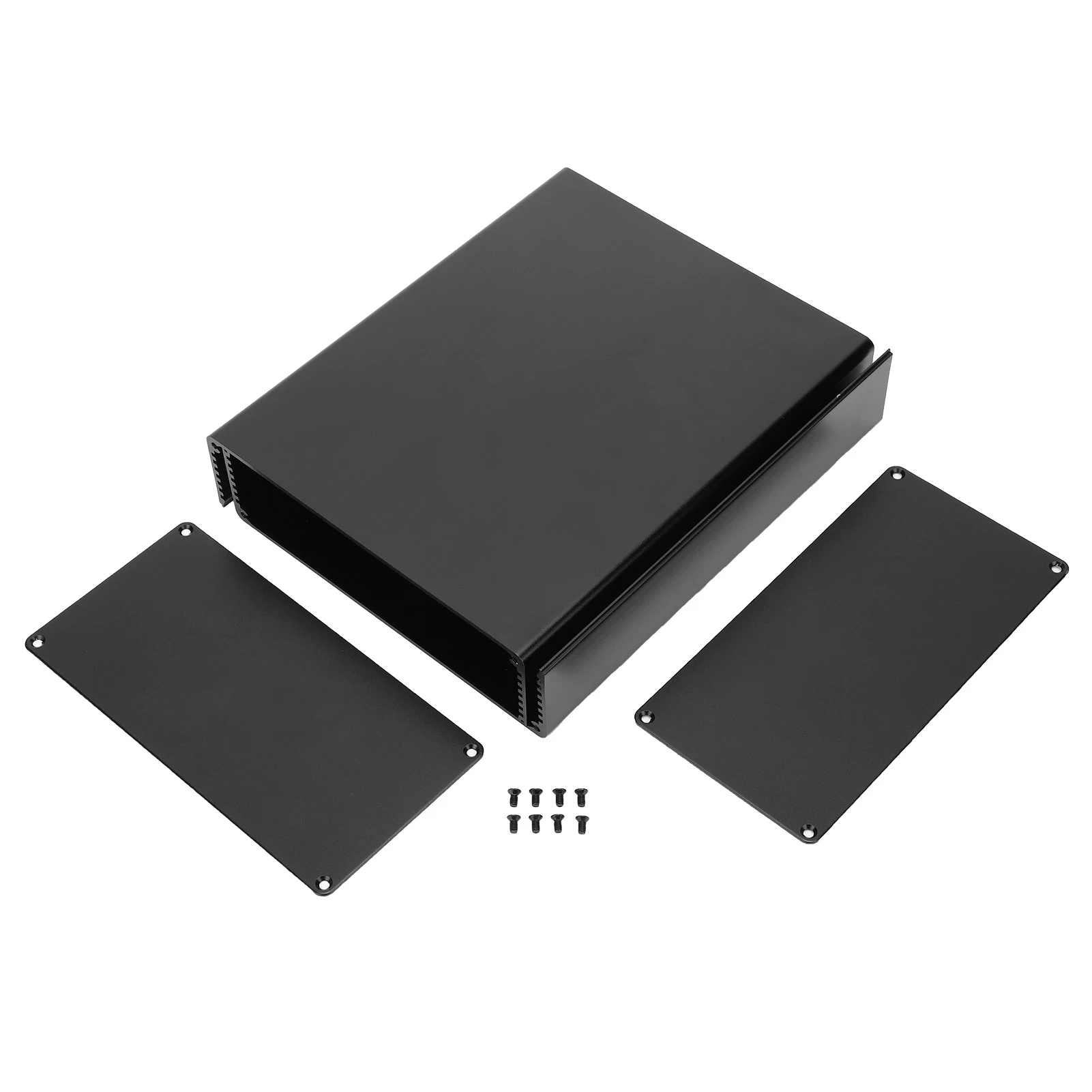 project-box-enclosure-case-split-type-aluminum-alloy-housing-for-circuit-board-industrial-equipmentblack