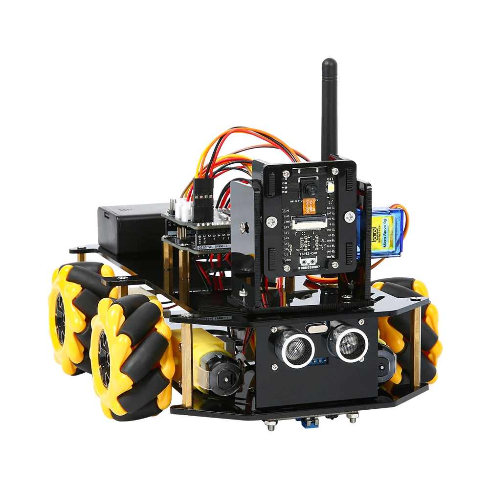 KUONGSHUN ESP32 CAM 328P ROBOT KIT OPEN SOURCE DEVELOPMENT BOARD SMART ROBOT CAR ESP32 CAMERA ROBOT STARTER KIT