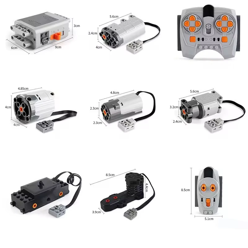 Modelo electrónico RC, accesorios de potencia de bloques de construcción, funciones de micromotor, Kit de Motor MOC, piezas técnicas, juguete creativo DIY