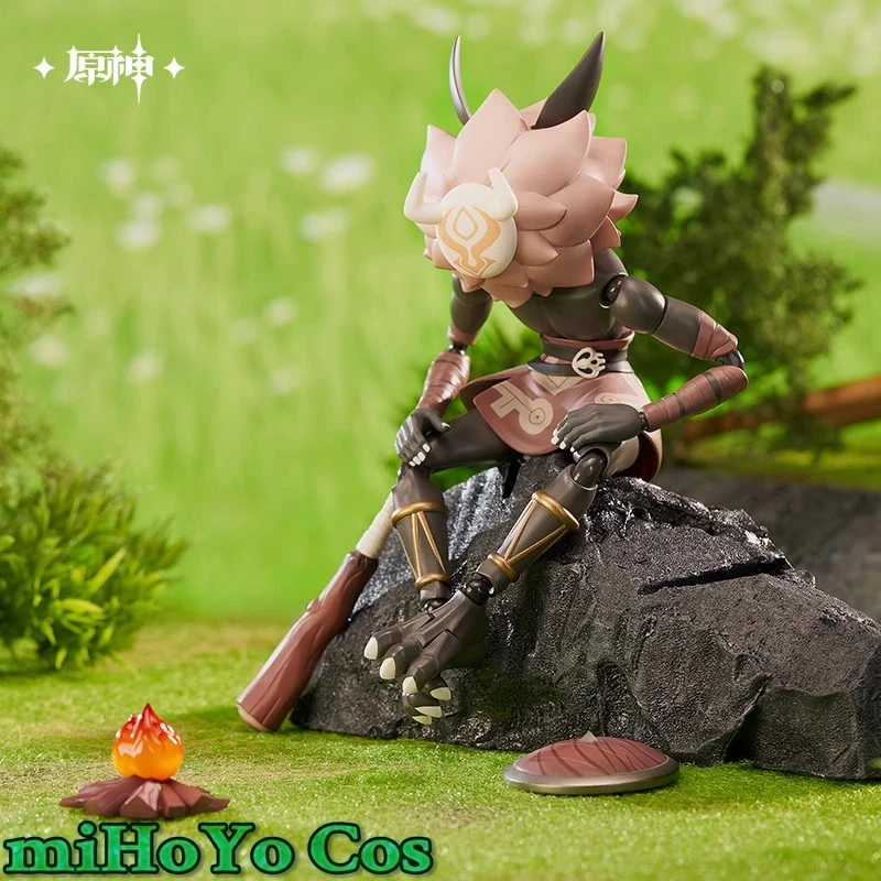 [Echte] miHoYo Game Genshin Impact Hilichurl 1/8 Cosplay Desktop Collectie Ornamenten Anime Cartoon Accessoires Halloween Gift