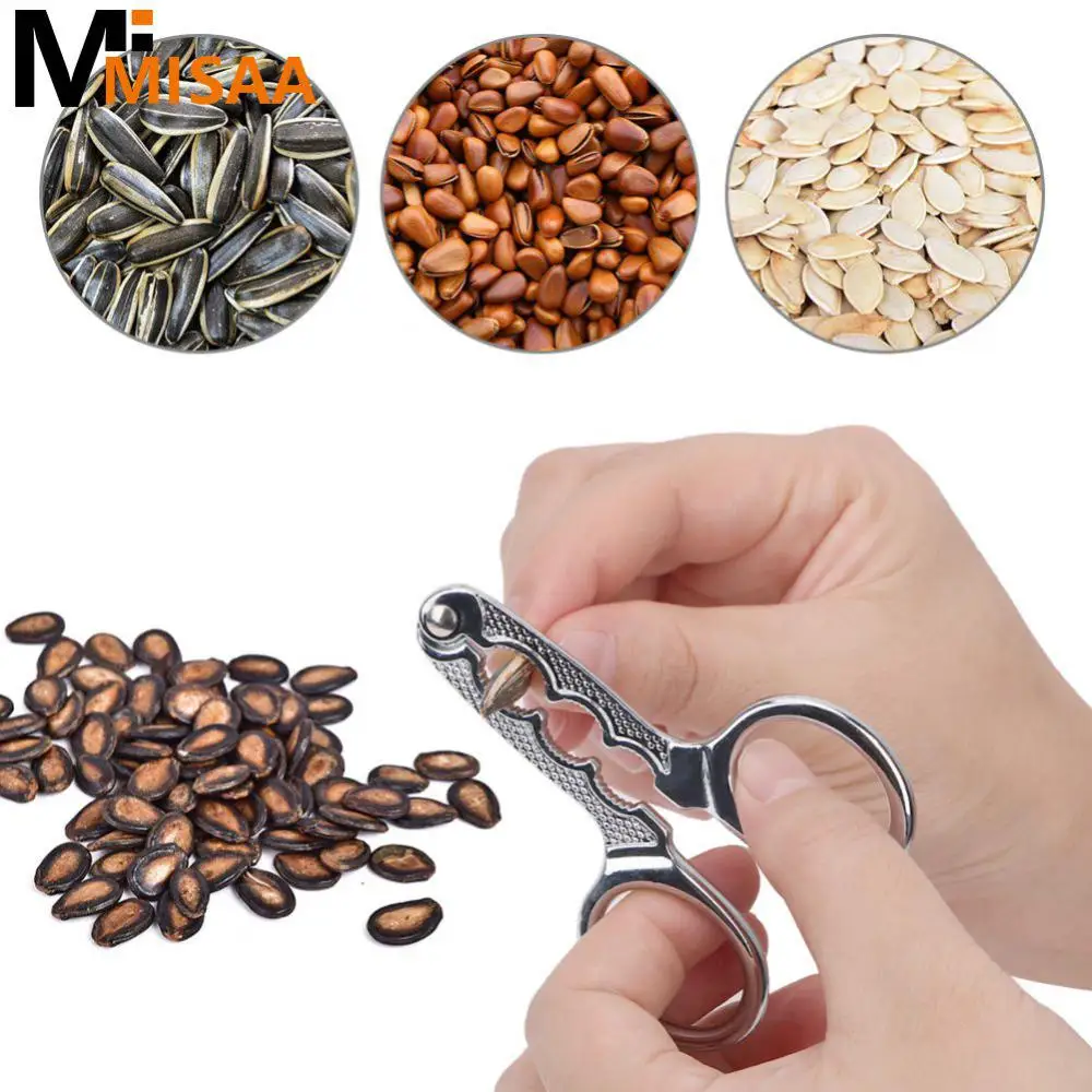 Ayçiçeği kavun tohum pense paslanmaz çelik ev yaratıcı mutfak Gadget aksesuarları için fındık kraker İşlevli somun açacağı