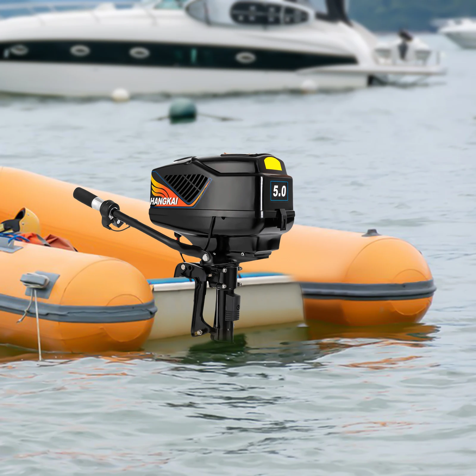 HANGKAI-Moteur de bateau hors-bord électrique à arbre court, 1200W, 48V