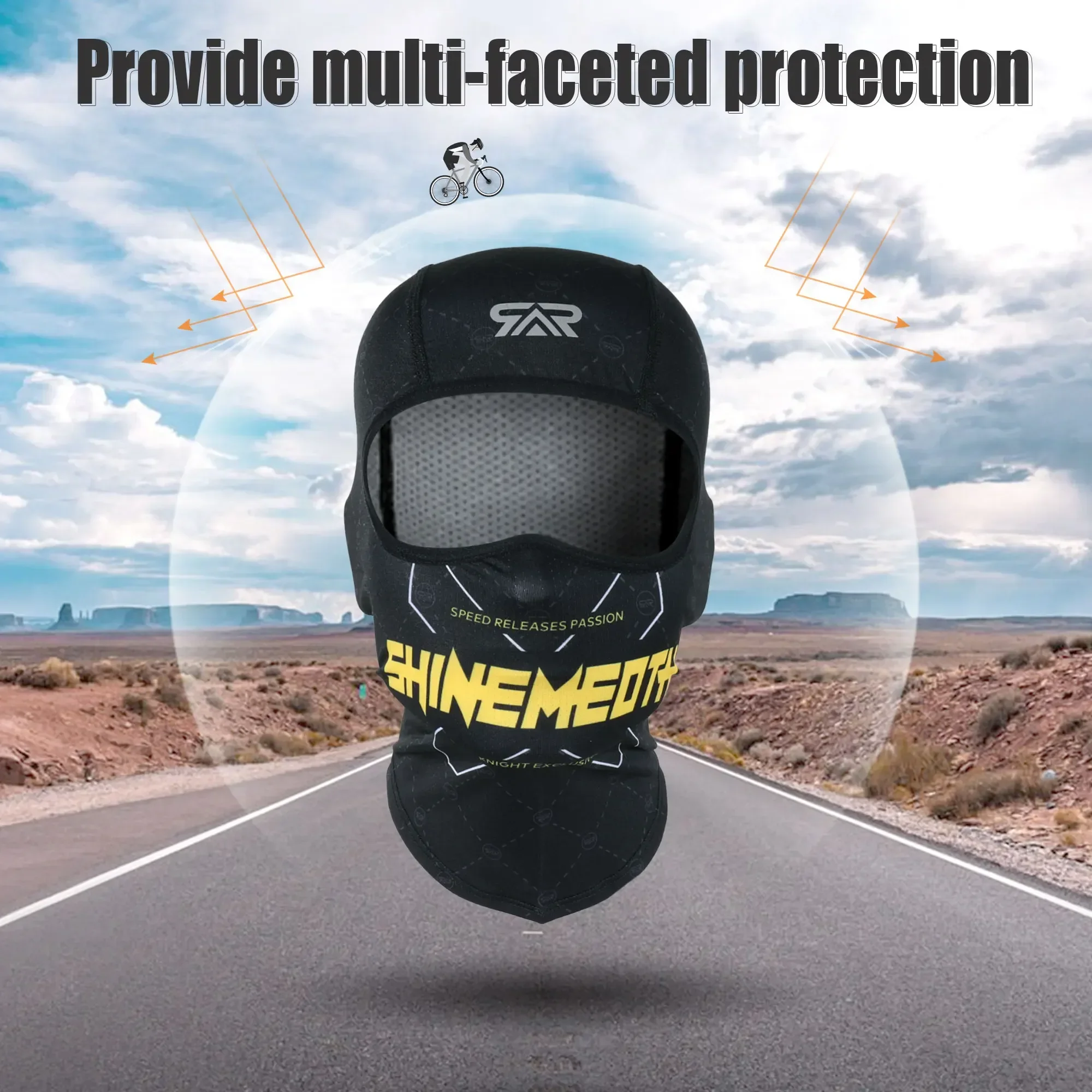 Motorcycle Mask Cycling Balaclava Full Face Cover Hats Quick Dry Helmet Liner Caps Summer Sun UV Protection Motocross Hood Scarf