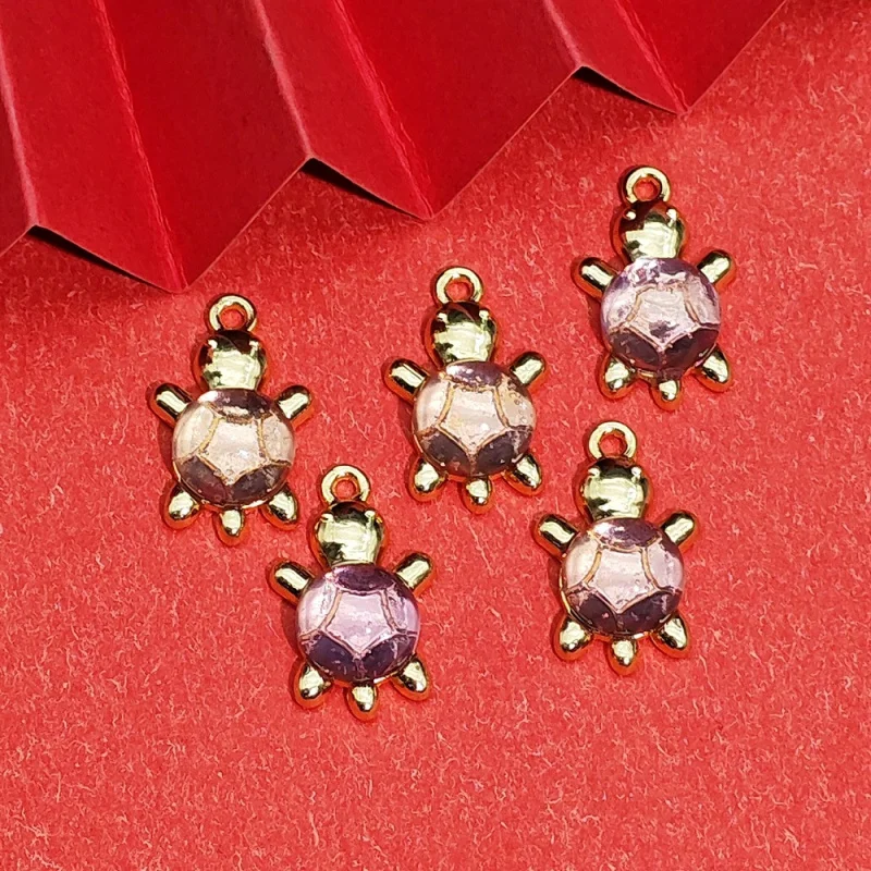 20pc set Manufacturer Wholesale Alloy Turtle Pendant for HandcraftingDIYBracelet Bead Car Hanging Ornament Materials