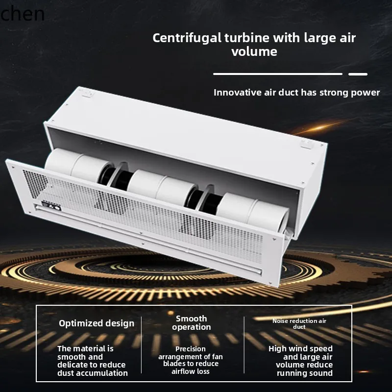 Máquina de techo integrada HTT, máquina de cortina de aire, cortina de aire para colgar en el techo, bajo estático oculto