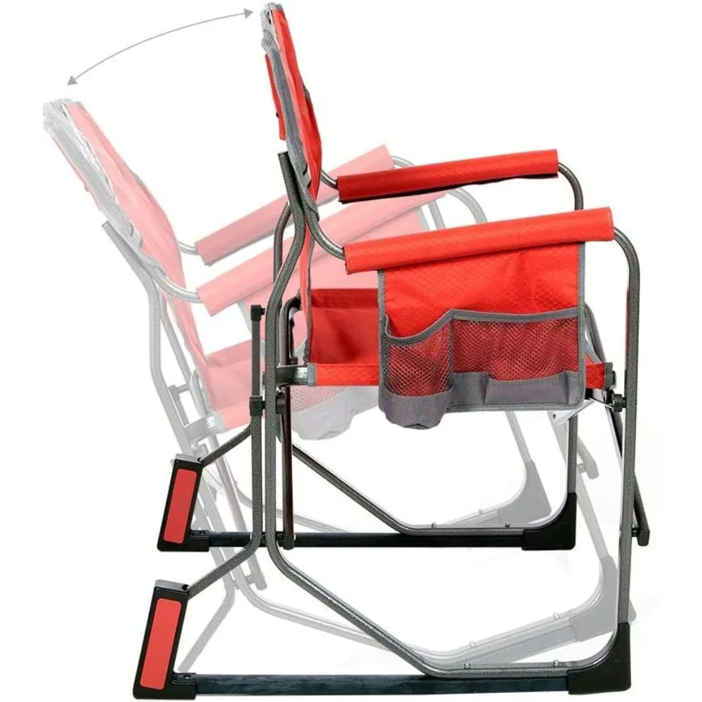 

MacRocker Outdoor Foldable Rocking Chair | Portable, Collapsible, Springless Rockers with Rust-Free Anti-Tip Guards