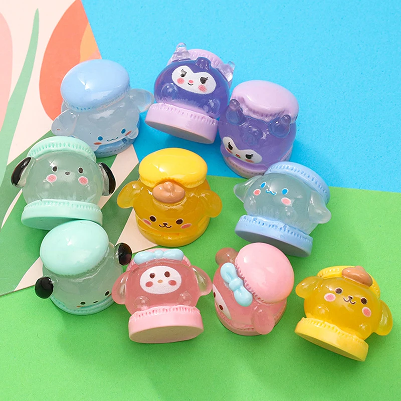 Luminous Resin Sanrio Micro Landscape Desktop Decor Cartoon DIY Akcesoria Dollhouse Home Fairy Garden Decor