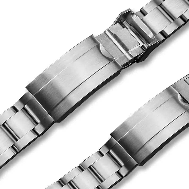 20mm 21mm glide lock micro adjust solid stainless steel 904L watchband for SUBMARINER DAYTONA GMT watch strap metal bracelet