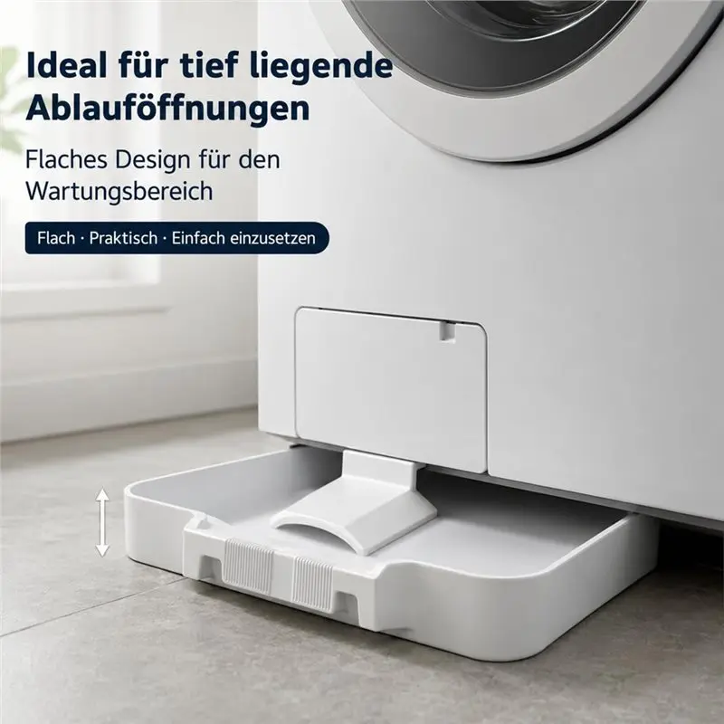A52Q-Waschmaschinen-Auffangwanne für Frontlader-Waschmaschinen, Wasserauffangbehälter für Keller, Zuhause, Wohnmobil – Detail 4