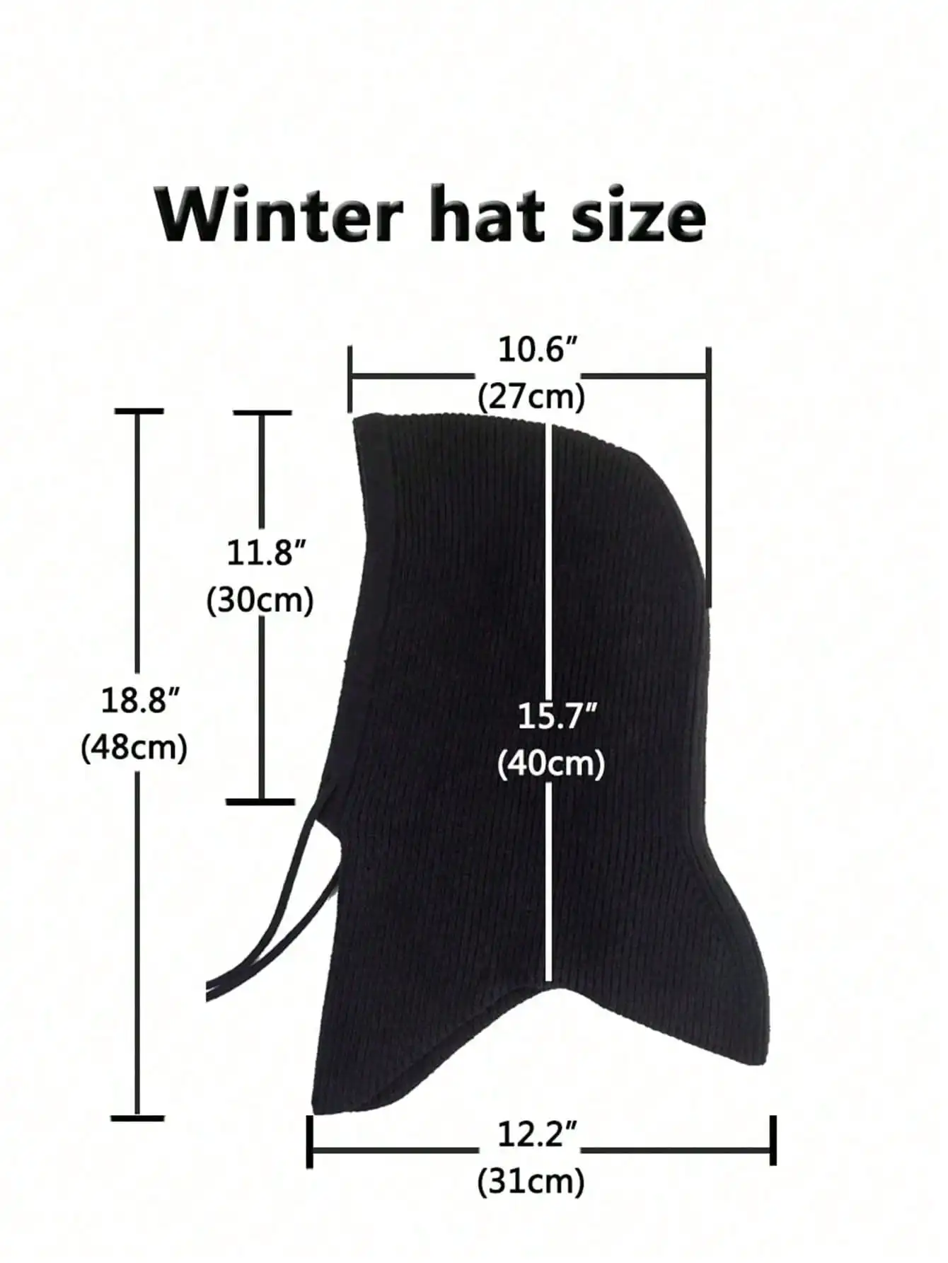 Unisex Knit Warm Wool Balaclava Hat Winter Scarf Hooded Beanie Women Neck&Face Protect Skullies Men Soft Wollen Bonnet Girl