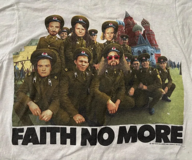 الإيمان لا مزيد من القطن تي شيرت جرافيك طباعة تيز روك باند الصيف الرجال النساء خمر Y2K المحملة القمم ملابس الشارع الشهير غير رسمية