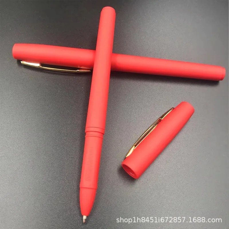 Wholesale red pen teacher teacher correction 1.0/0.7/0.5mm Red large capacity refill red gel pen Glass fountain pen Glass pen