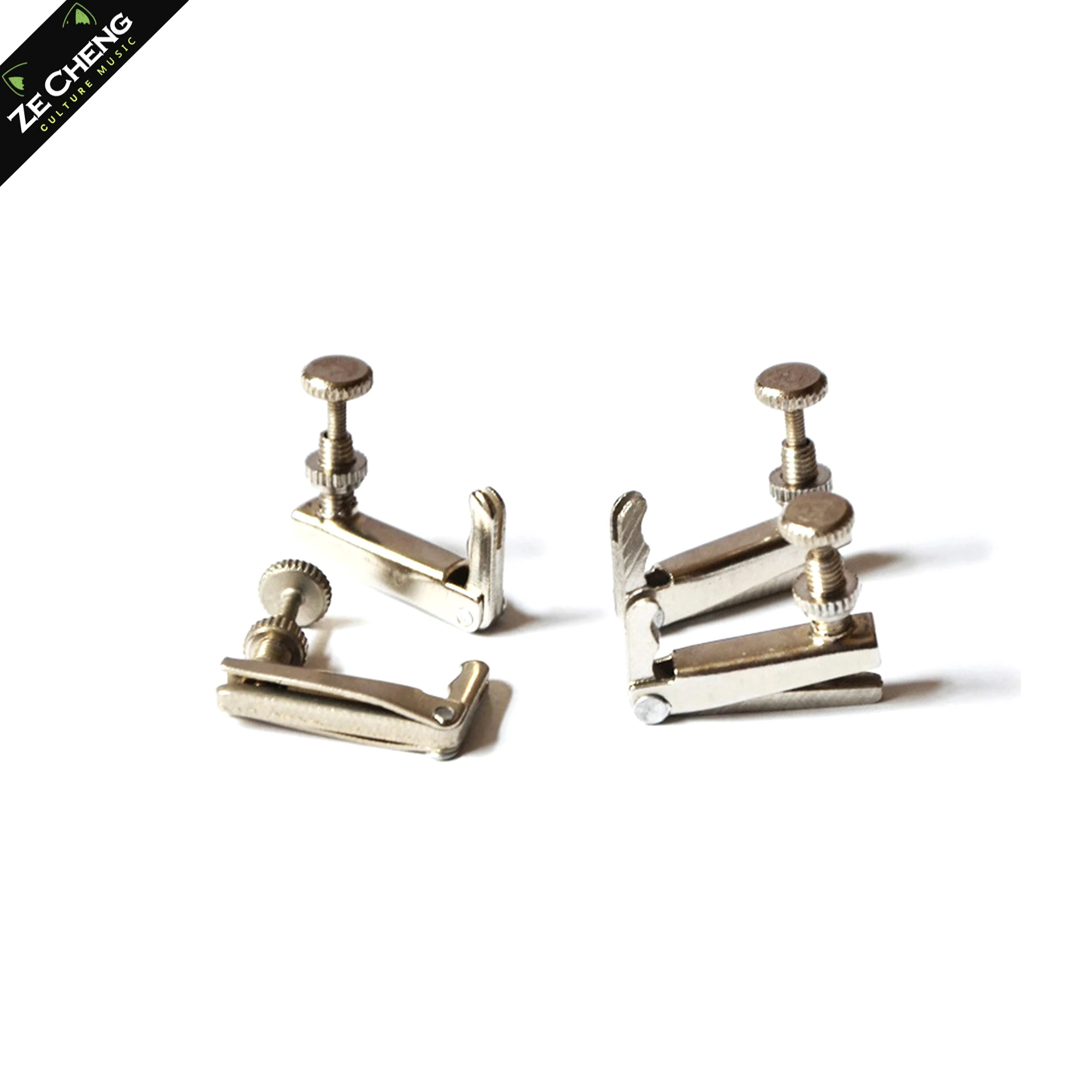 

20Pcs/Lot Nickel-Plated Violin Fine Tuner Silver Violin Strings Hook 1/4 1/2 3/4 4/4 Full Size Fiddle Violin Accessories