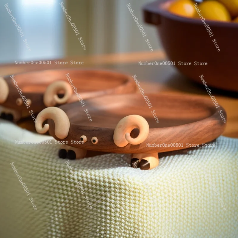 Sheep Shape Tray Desktop Organizer Jewelry Holder Cute Animal Decor Creative Home Decoration Gift Multipurpose Display Tray