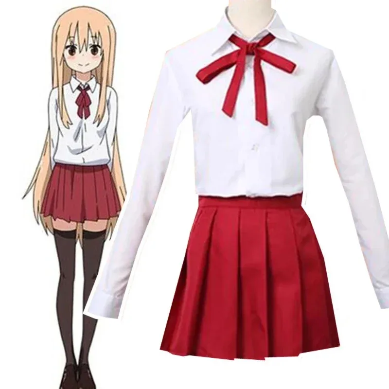 

aaa12 3Umaru Chan Doma Umaru cosplay costume simple student uniform short skirt set Halloween party dress up gift new clothes