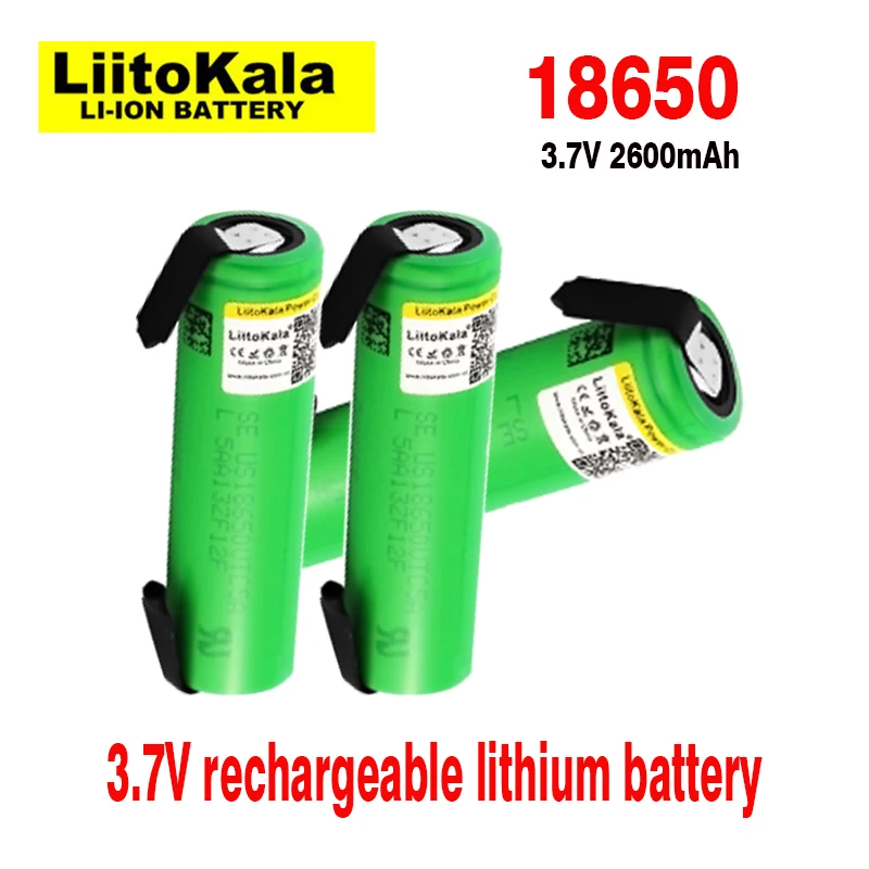 100% original LiitoKala VTC5A 18650 2600mAh 3.7V 20A discharge rechargeable battery for replacing electric vehicle batteries, to