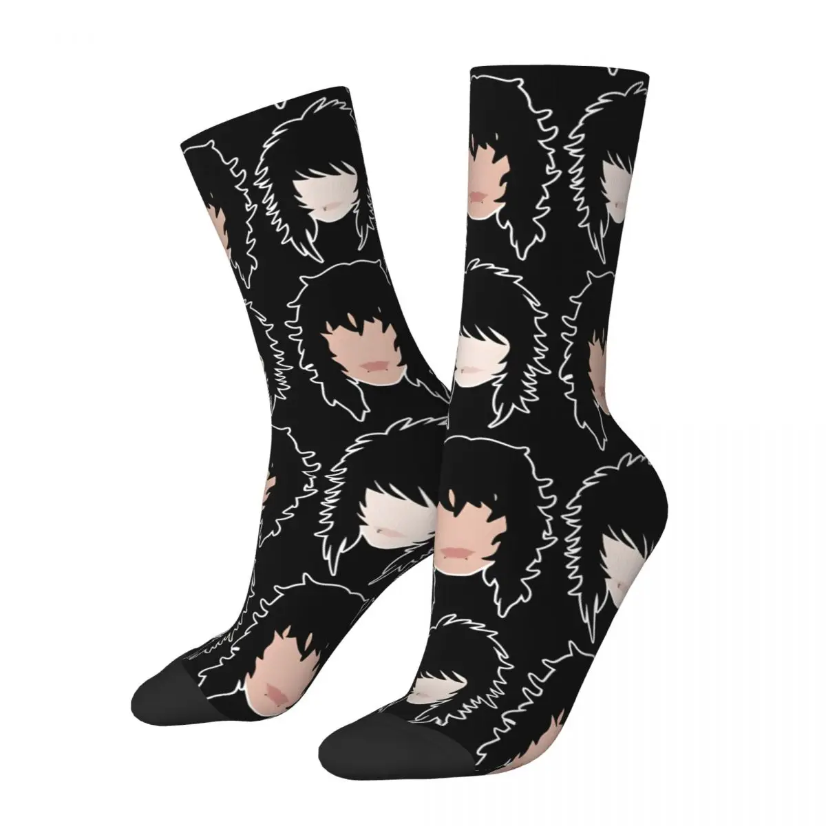 Happy Funny Men's compression Socks Johnnie Guilbert And Jake Webber Retro Harajuku Johnnie Guilbert Hip Hop Novelty Pattern