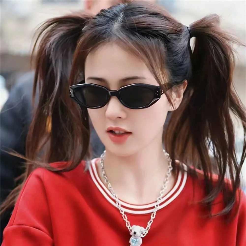 New Korean-style gm retro cat-eye sunglasses women's high-grade sunscreen men's UV-protection polarized sunglasses