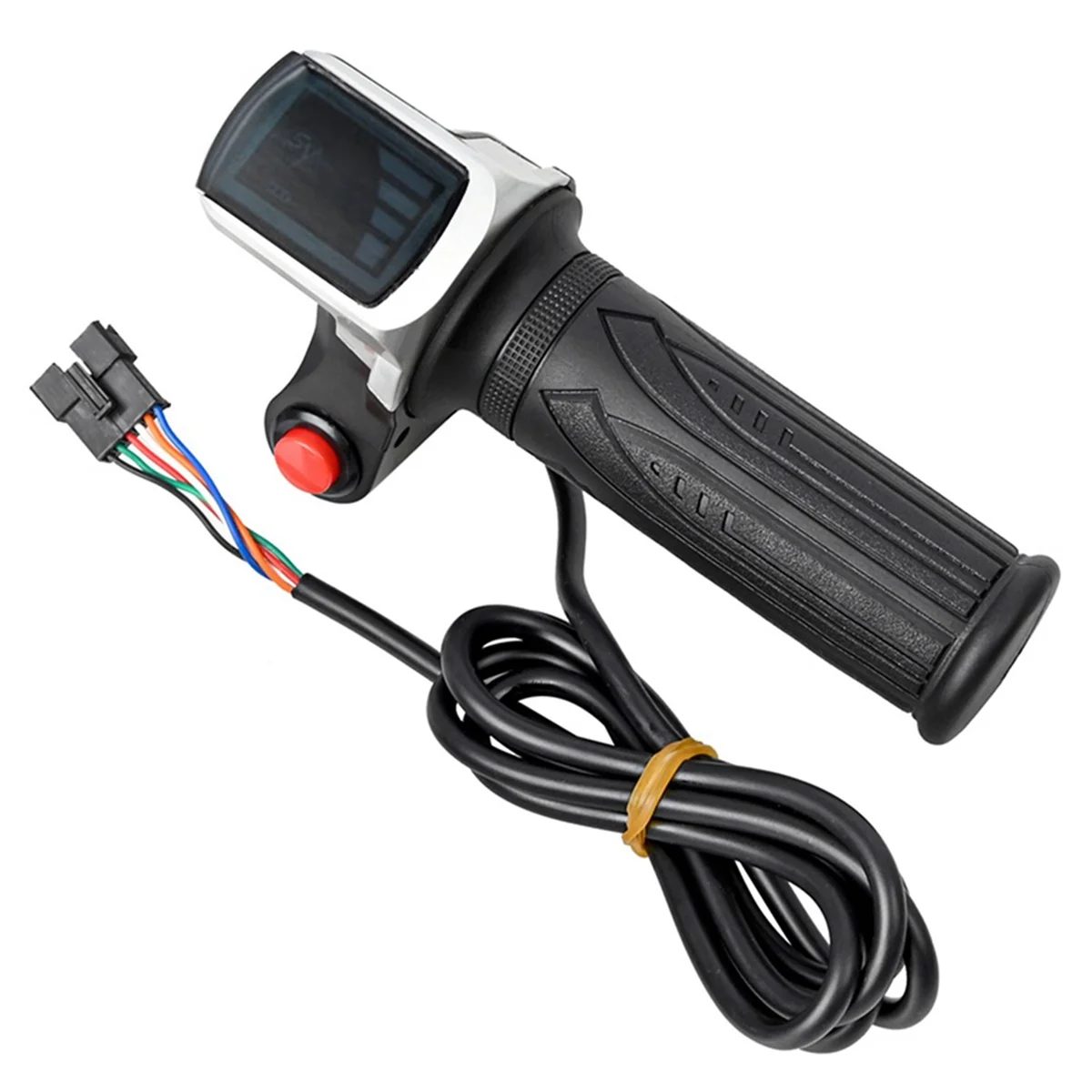 Universal Electric Bike Throttle with LCD Display Handle Throttle for 36V Twist Throttle Scooter E-Bike Parts