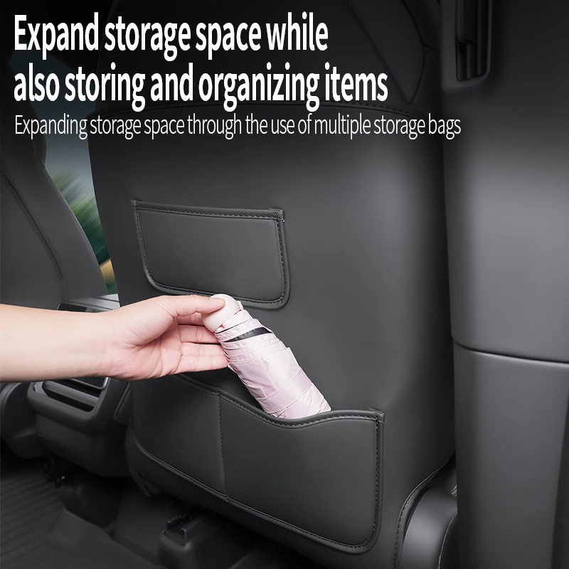 For Tesla Model Yl 2025-2026 6-Seater Seat Protector: Premium Anti-Kick Panel, Anti-Scuff Interior Upgrade Accessory