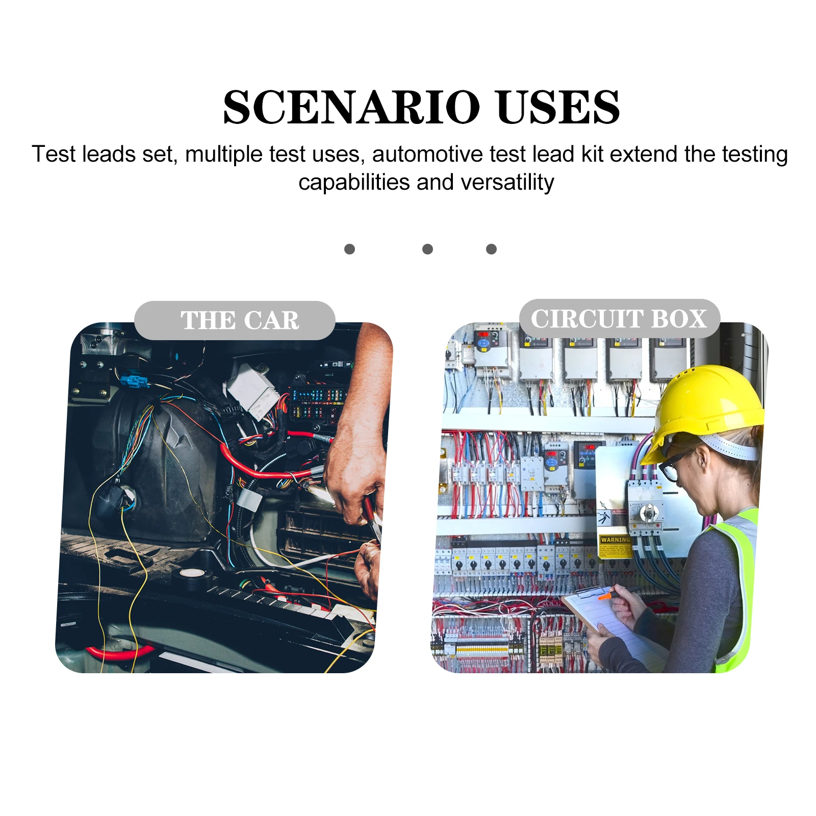 

2pcs U-Shaped Plug-In Wires Insulated Copper Test Leads For Electrical Testing Circuit Connection Line Science Classroom Demos