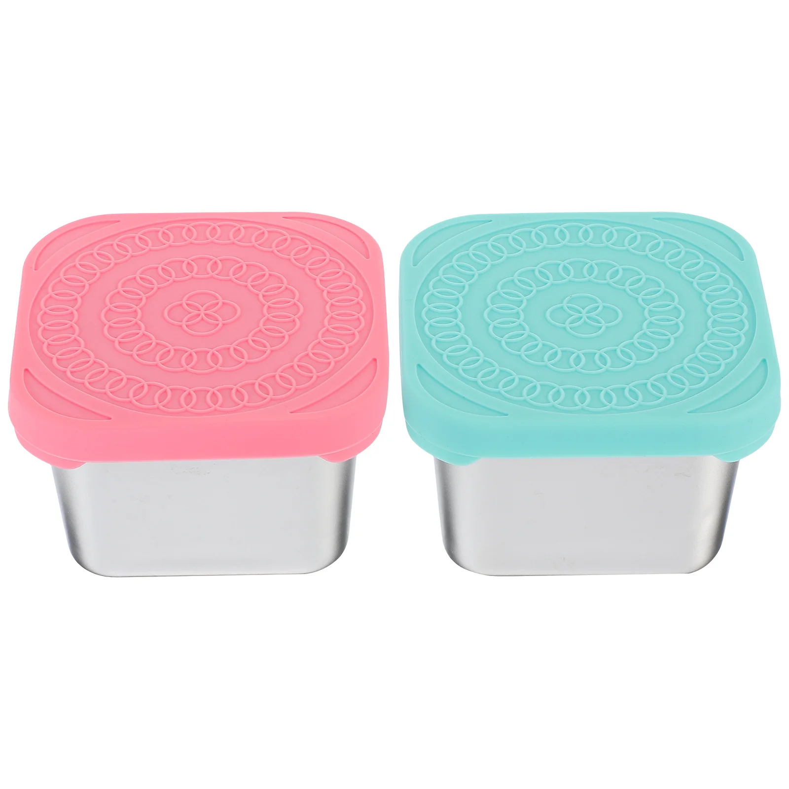 

2Pcs Stainless Steel Sauce Cups with Lids Reusable Condiment Containers for Salad Dressing Dipping Sauces Storage Travel Lunch