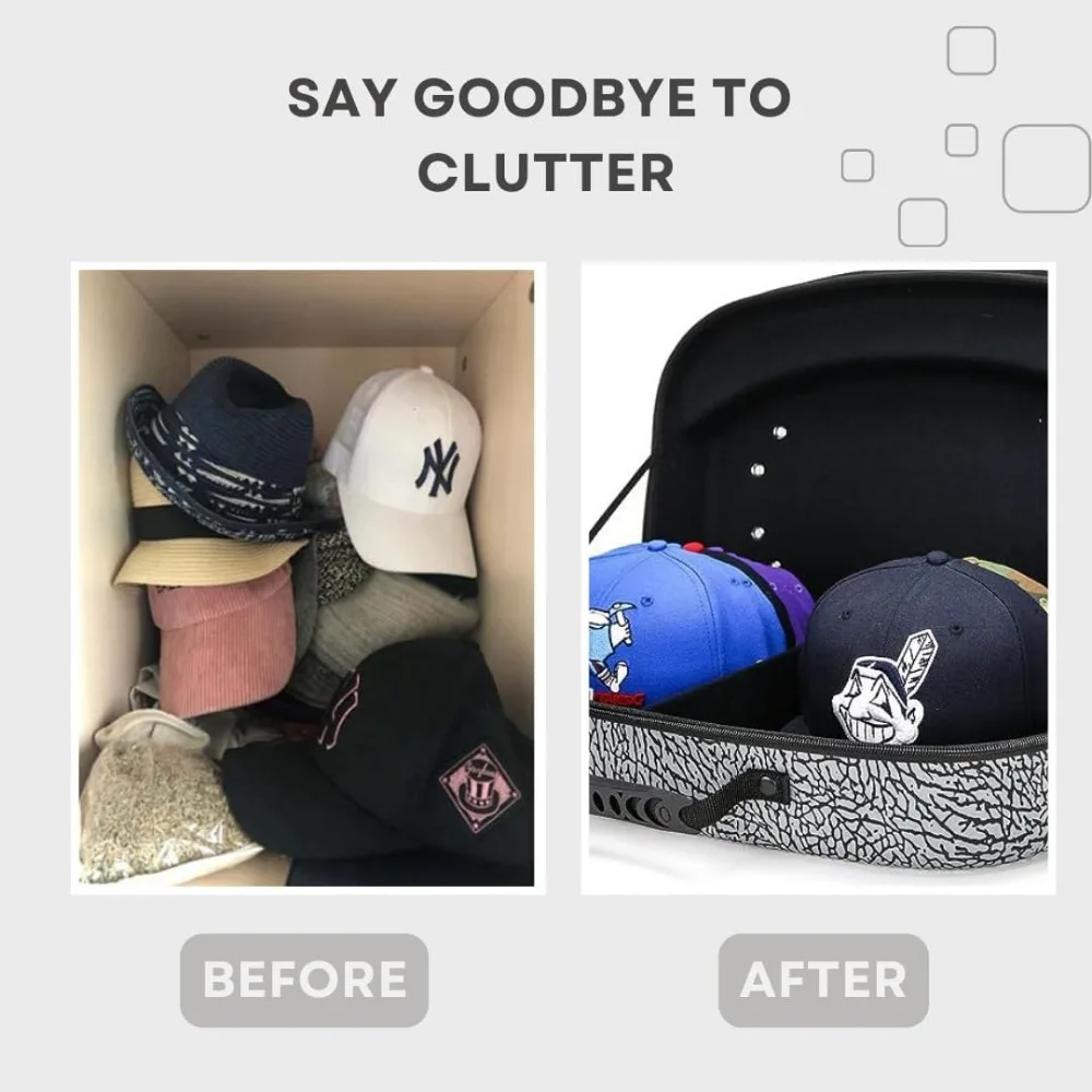 حقيبة حامل قبعة VIP متعددة الأغراض، تحمل ما يصل إلى 14 قبعة، حل تخزين صديق للسفر #3