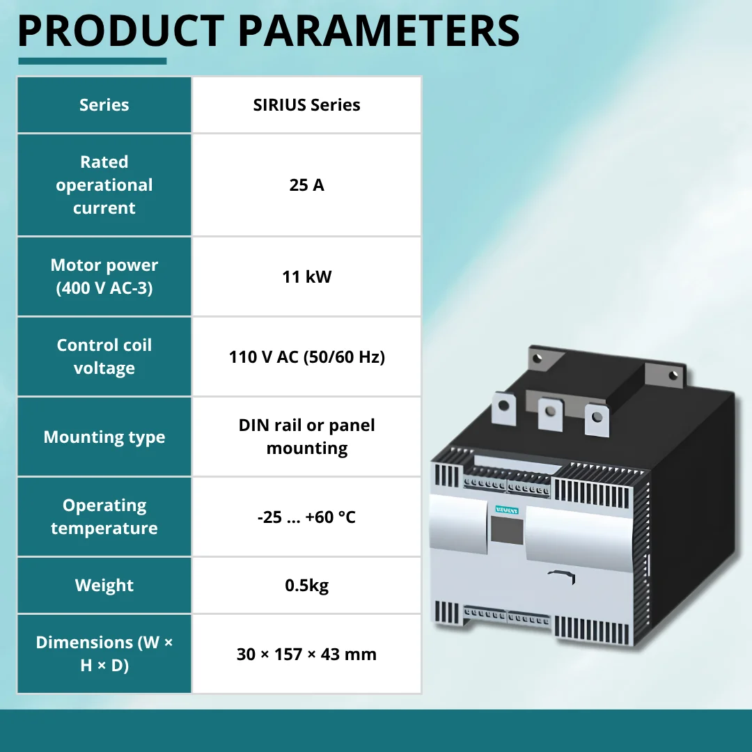 Match Machine plc, pac, & dedicated controllers SIRIUS Soft Starter Values at 400 V 40 °C standard 432A 3RW4447-6BC44