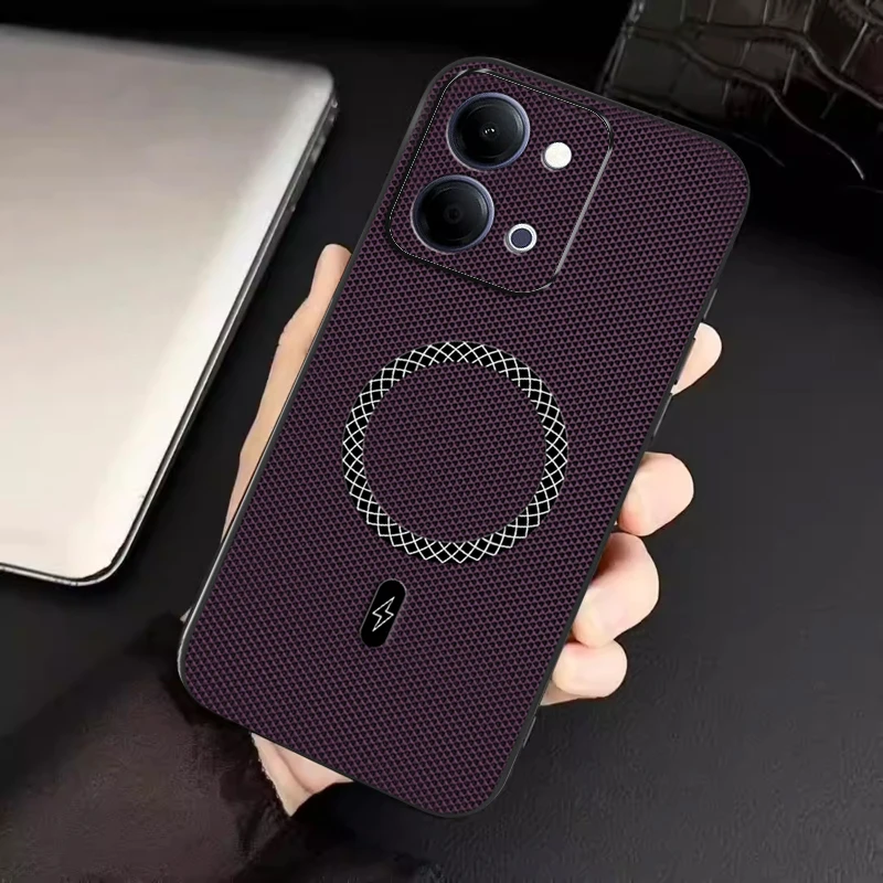 Biruiqu VIVO Y05 LNew Ultra-thin Magnetic Leather Shock-absorbing Protective Phone Case view 2