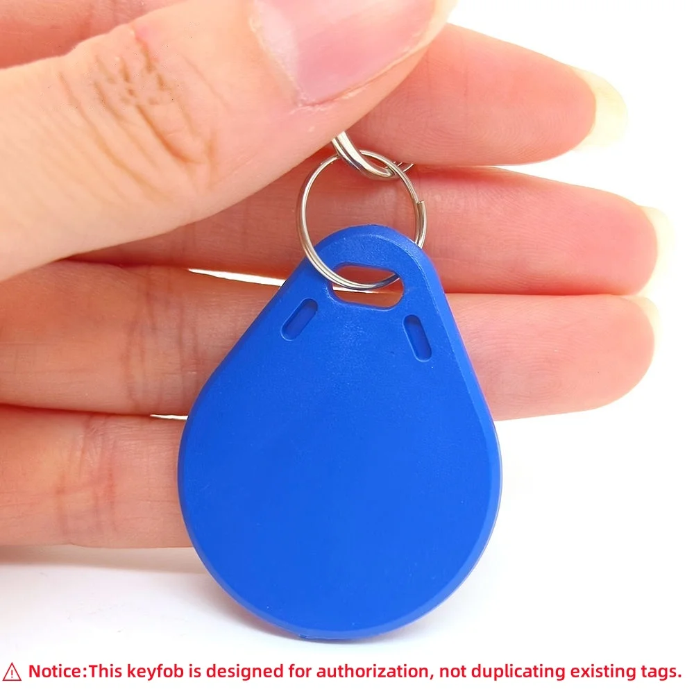 5pcs Blue ABS 13.56Mhz TK4100 RFID Security Smart Keyfob Support MF 1K Chip Key Tag Key Fob for access control  Read & Wroten
