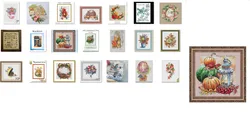 Bird and flower basket   count and stamping cross stitch kit   canvas fabric DIY needlework embroidery  14CT