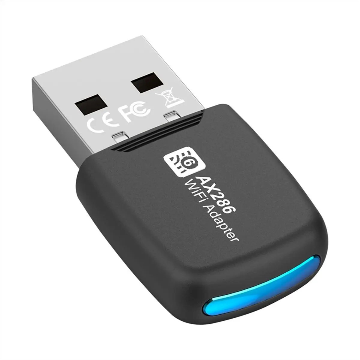 Friendly!USB WIFI 6 Network Card 286Mbps 802.11ax USB Dongle 2.4GHz WiFi Lan Adapter Driver Free for PC Laptop